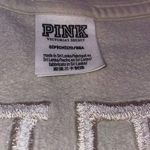 small tan PINK quarter zip